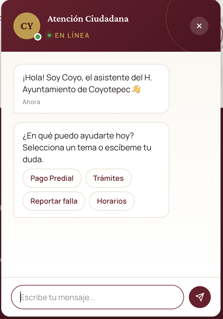 Chat ciudadano Coyo IA